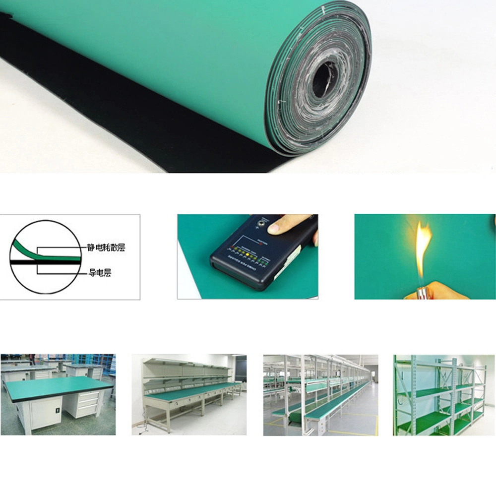 Dark Green 100% New Antistatic Rubber Mat ESD Table Mat