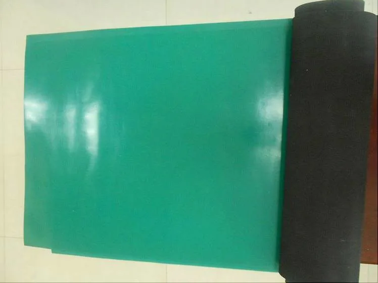 2 Layer Black/Green/Blue Anti Static ESD Green Rubber Workbench Floor Flooring Matting Mat